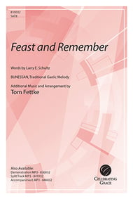 Feast and Remember SATB choral sheet music cover Thumbnail